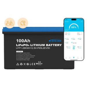 Czy warto zainwestować w magazyn energii? 16 Akumulator Epever LiFePO4 12.8V 100Ah IP65 z matą grzewczą