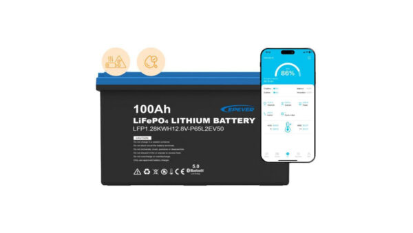 Akumulator Epever LiFePO4 12.8V 100Ah IP65 z matą grzewczą