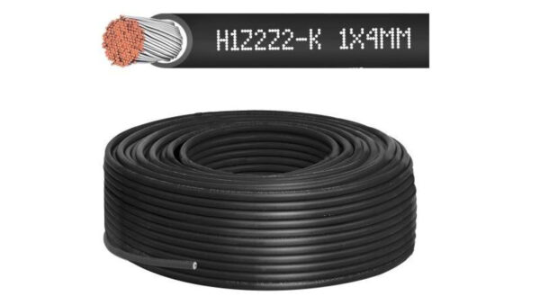 Kabel solarny 4mm czarny /50m/