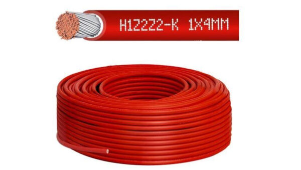 Kabel solarny 4mm czerwony /50m/