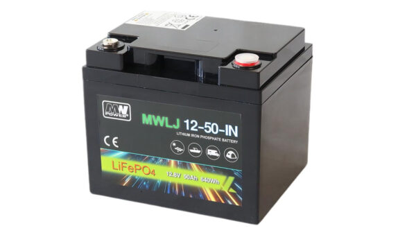 MWLJ 12-50-IN: akumulator LiFePO4 12.8V/50Ah IN / LiFePO4 battery 12.8V/50Ah IN - (198x166x170mm)