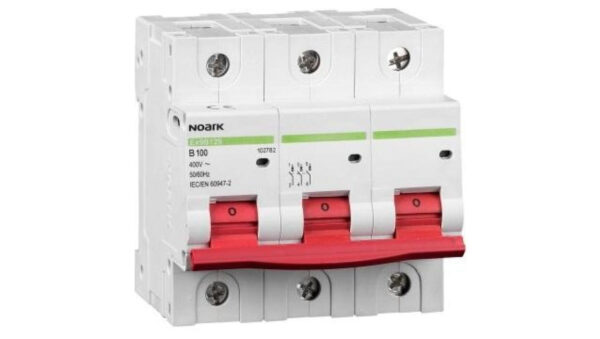 NOARK Wyłącznik nadprądowy 3P Typ B 100A 15kA AC (102782)