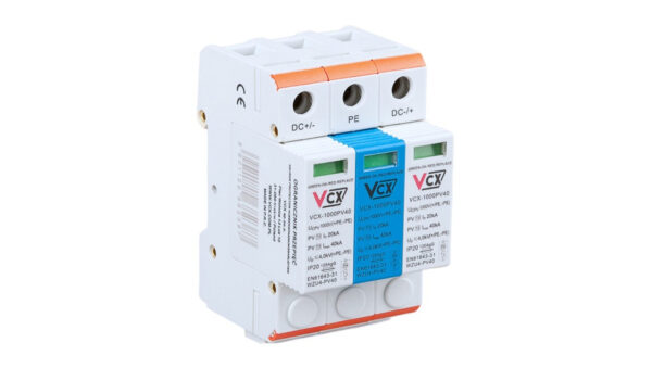 Ogranicznik przepięć PV 1000V DC 3P C Typ 2 20kA-40kA 4kV iskiernikowy GDT
