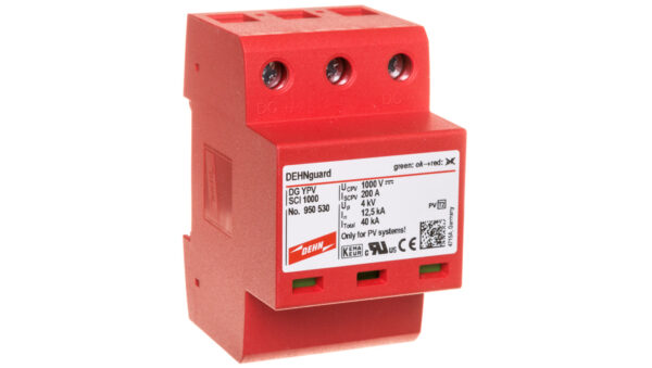Ogranicznik przepięć Typ 2 do ochrony instalacji PV 1000V DC 3P 12