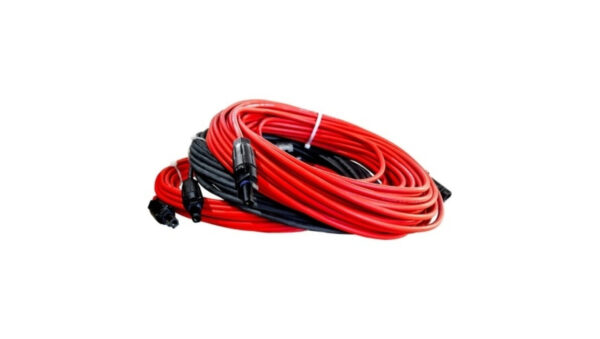 Przedłużacz solarny kabel 6mm2 z wtykami MC4 czarny/czerwony 1 - 50m