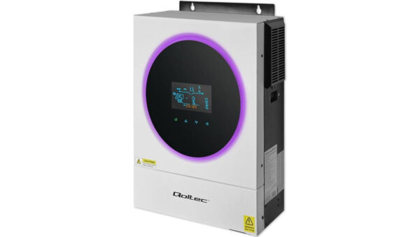 Qoltec Hybrydowy inwerter solarny Off-Grid 6kVA 6kW 120A MPPT LCD Wi-Fi BMS Sinus