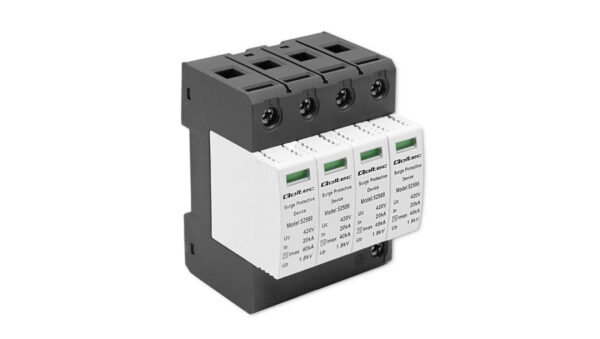 Qoltec Ogranicznik ochronnik przepięć AC 4P 420V T2 C