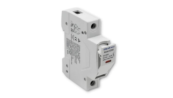 Qoltec Podstawa bezpiecznikowa z diodą + bezpiecznik DC 1P1000V 15A 10x38 solar