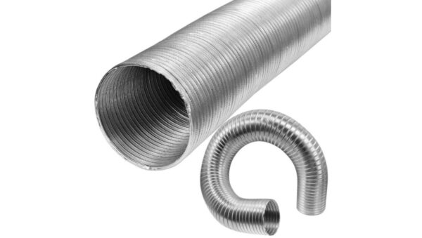 Rura aluminiowa spiro kanał wentylacyjny rozciągliwy Fi 80 długość do 3m