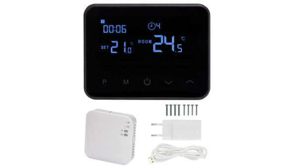 Termostat Pokojowy Comfort radiowy + WiFi + zasilacz Regulator Temperatury WT-20 VOLT