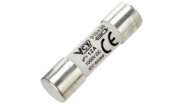 Wkładka bezpiecznikowa cylindryczna topikowa gPV 10x38 12A 1000V DC / CF-10-12A